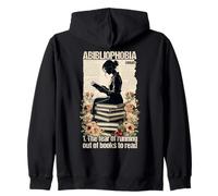 Abibliophobia Definition Book Lover Humor Zip Hoodie