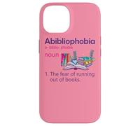 Abibliophobia Definition Reading Nerd Book Lovers Geek Girls Case for iPhone 14