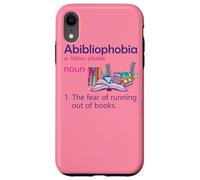 Abibliophobia Definition Reading Nerd Book Lovers Geek Girls Case for iPhone XR