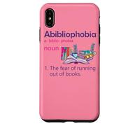 Abibliophobia Definition Reading Nerd Book Lovers Geek Girls Case for iPhone XS Max
