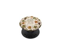 Abide And Bear Fruit John 15:5 Christian Bible Verse T-Shirt PopSockets Adhesive PopGrip