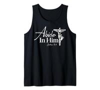Abide in Him John 15:4 Faith-Based Christian Design Tank Top