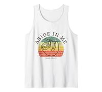 Abide in Me and I in You I Am The Vine John 15:4-5 Sloth Tank Top