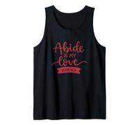 Abide in My Love John 15:9 God Faith Jesus Tank Top