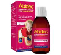 Abidec Kid Multivitamin Syrup - has Vitamin D for Normal Growth and Development of Bones in Children - Blend of 12 Essential Vitamins - Contains Omega 6 & 9 - Suitable for Kids Aged 1-5 - 150ml