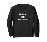 Abidjan Ivory Coast Flag City Long Sleeve T-Shirt