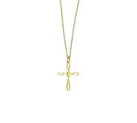 ABIEDFSQE Catholic Gold Plated Hollow Passion Cross Pendant Necklace For Women Stainless Steel Christian Jewelry