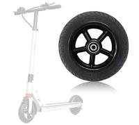 Abiemuce 8 Inch E Scooter Tyres, Full Front Wheel 200 x 50, Replacement Wheels for Scooter, Electric Scooter Solid Rubber Tyres with Hub, Non-Slip, Shockproof, for Electric Scooter Front Wheel,
