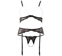 Abierta Fina Bra Set Pearl M