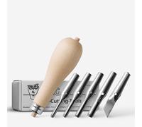 ABIG : Lino Cutting Tool : Handle and Set of 5 Cutters