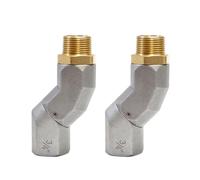 ABIGAIL 2PCS 3/4" Fuel Transfer Hose Swivel 360 Rotating Connector for Multi Plane Fuel Nozzle