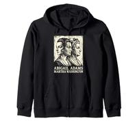 Abigail Adams Martha Washington Founding Mothers 250th USA Zip Hoodie