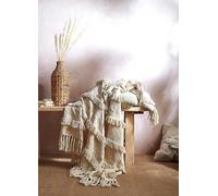 Abigail Ahern Jinnie 100% Cotton Throw Natural