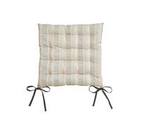 Abigail Ahern x Murmur Moya Seat Pad, Charcoal/Canvas Cream