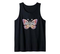 Abigail Butterfly - Personalized Cute Name Word Art Tank Top