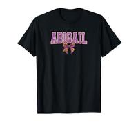 Abigail Leopard Bow Trendy Name Design for Women and Girls T-Shirt
