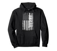 Abigail Personal Name American Flag Retro Women Funny Pullover Hoodie