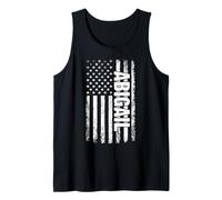 Abigail Personal Name American Flag Retro Women Funny Tank Top