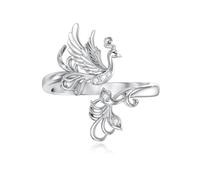 ABIGY Phoenix Ring 925 Sterling Silver Phoenix Jewellery Feather Rings Animal Ring Christmas Easter Mother's Day Birthday New Year Valentine's Day Anniversary Jewellery Gifts for Women