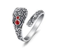 ABIGY Spider Ring for Women Sterling Silver 925 Adjustable Spider Ring Christmas Birthday Anniversary Jewellery Gift for Mother Wife Girlfriend Sisters Daughters