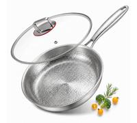 Abijan Titanium Frying Pan Non Coated, 30cm Titanium Cookware for All Hobs