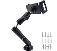 Abilazac Heavy Duty Drill Base Tablet Mount, Aluminum Arm, Fits 6-13.1" iPad Pro iPhone Tablet, 360° Rotation for Truck Car Boat Desk Wall (SJ-01)