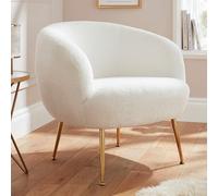 abilene fabric accent chair - cream