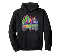 Abilene Texas Rainbow Armadillo Cowboy 80s Retro Souvenir Pullover Hoodie