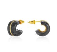 ABILITH Two Tone Hoop Earrings for Women Double Hoop Earrings Hypoallergenic Studs for Festival, S, Copper, No Gemstone