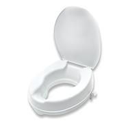 Ability Superstore 4-inch White Balmoral Raised Toilet Seat with Lid