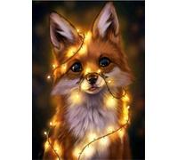 Abillyn Embroidery Cross Stitch Kits Cute Fox Stamped with Printed Pattern Starter Kit (Fox)