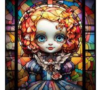 Abillyn Embroidery Cross Stitch Kits Doll Stamped with Printed Pattern Starter Kit (Doll)