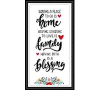 Abillyn Embroidery Cross Stitch Kits Happy Family Stamped with Printed Pattern Starter Kit (Family)