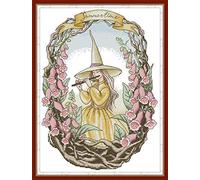 Abillyn Embroidery Cross Stitch Kits Summer in the Wizarding World Stamped with Printed Pattern Starter Kit (Summer)