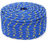 Abio Polypropylene Rope, 8 mm x 10 m, Blue - Durable, Water-Repellent, UV Protected, for Outdoor, Camping, Construction