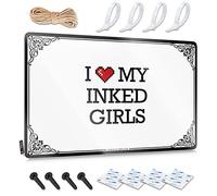 Abipuir Bar Sign for Outdoor Bar I Love My Inked Girls Tin Sign Bedroom Decorations Funny Decor for Bar (Color : Colour, Size : 30X40CM)