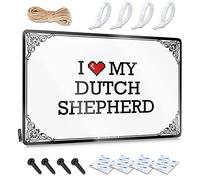 Abipuir Bro Cave Sign I Love My Dutch Shepherd Tin Sign Things Under 10 Dollars Man Cave Decor (Color : Colour, Size : 30X40CM)