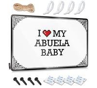 Abipuir Door Signs for Bedroom I Love My Abuela Baby Tin Sign Bar Open Metal Sign Teen Stuff (Color : Colour, Size : 20X30CM)