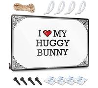 Abipuir Door Signs for Bedroom I Love My Huggy Bunny Tin Sign Bar Open Metal Sign Teen Stuff (Color : Colour, Size : 30X40CM)