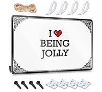 Abipuir Personalized Metal Signs for Outdoors I Love Being Jolly Tin Sign Dorm Room Door Sign Bar Sign Home Decor (Color : Colour, Size : 30X40CM)