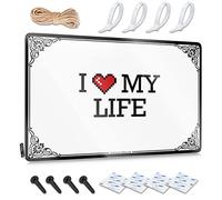 Abipuir Retro Metal Signs I Love My Life Tin Sign Metal Wall Decoration Wine Signs for Home Bar (Color : Colour, Size : 30X40CM)