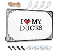 Abipuir Stuff for Boys Room I Love My Ducks Tin Sign Stuff for Your Room Gaming Room Accessories (Color : Colour, Size : 20X30CM)