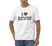 Abipuir T-Shirts for Men Graphic Funny I Love Kevin T Shirt Sarcastic Tshirts for Women (Color : Colour, Size : X-Large)