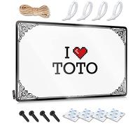 Abipuir Tin Sign Decor I Love Toto Tin Sign Sarcastic Metal Signs Bathroom Stuff (Color : Colour, Size : 30X40CM)