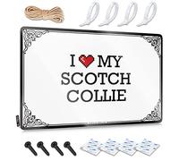 Abipuir Wine Signs for Home Bar I Love My Scotch Collie Tin Sign Metal Man Cave Sign Room Stuff (Color : Colour, Size : 20X30CM)