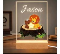 ABirdon Personalised Baby Gift,Custom Nursery Night Light, Baptism Keepsake Bedroom Lamp, Unique Birthday Gift for Kids, Children’s Holiday Present, Christmas Christening Gifts