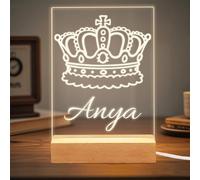 ABirdon Personalised Night Light for Kids,Custom Baby Bedside Lamp with Star and Moon Design,Bedroom Night Lamp for Girls and Boys,Unique Birthday Gift