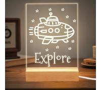 ABirdon Personalised Night Light for Kids,Custom Baby Bedside Lamp with Star and Moon Design,Bedroom Night Lamp for Girls and Boys,Unique Birthday Gift