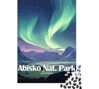 Abisko National Park, Sweden, Aurora Borealis Jigsaw Puzzle, 1000 Piece