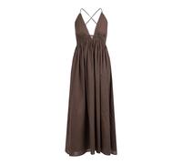Abito lungo con scollo profondo - female - Ottod'Ame - Midi Dresses - Brown - S - Dresses S